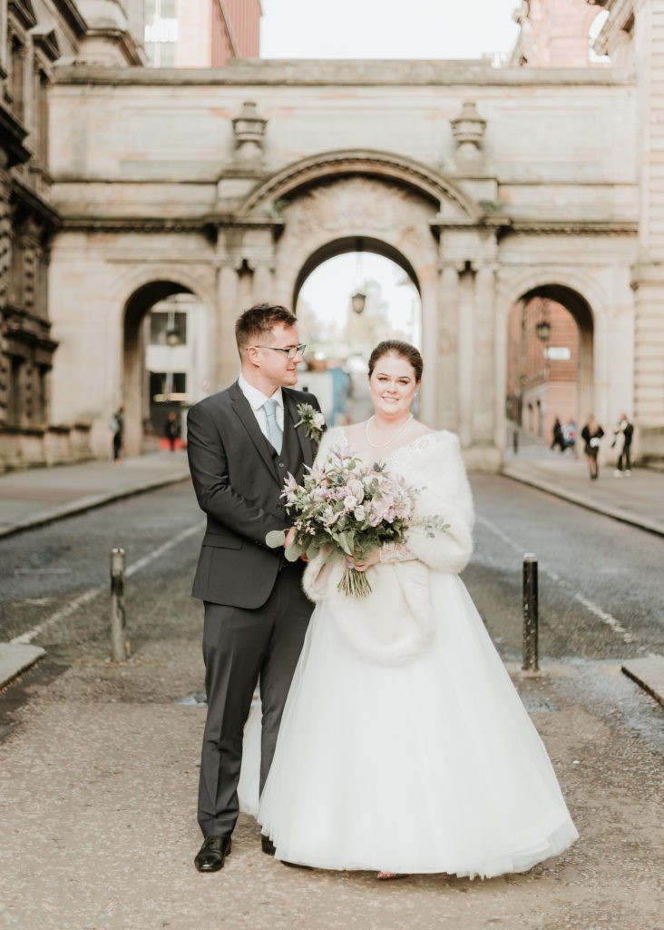 A Glasgow City Chambers Bride and Groom